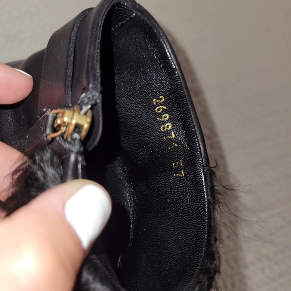 GUCCI Rabbit Saddle Soft Boots w Gold Buckle - Picture 12 of 16